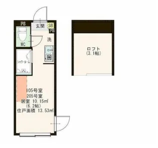 ハーモニーテラス・i - FLAT太子堂(アイフラットタイシドウ)【1階】の間取り