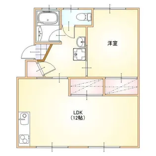 ハイツモチヅキ【1階】の間取り