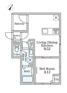Maison de serenite大崎(メゾンドセレニテオオサキ)【3階】の間取り