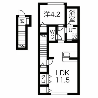 Casa charmant(カーサ シャルマン)【2階】の間取り