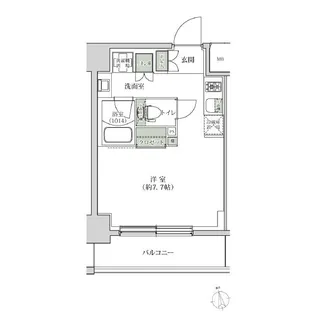 ルブリカント アラカワ ベース【2階】の間取り