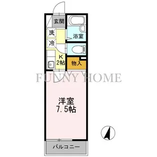 シャトル松原【2階】の間取り