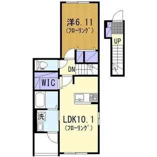 プラシードカーサ南瀬谷【2階】の間取り