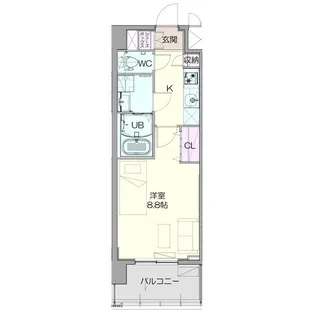 スタシオン ヴィラ シゲンド【3階】の間取り