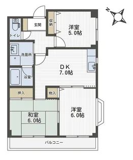 シュネーバーレン【2階】の間取り