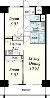 F-TAMATSUKURI【7階】の間取り