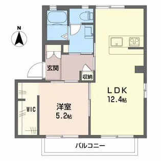 ドミールユー B【1階】の間取り