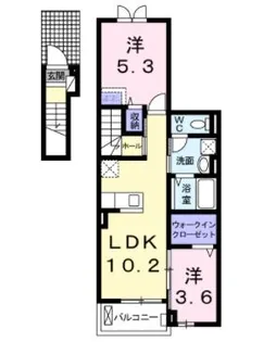 スナグレジデンスS-1【2階】の間取り