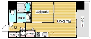 エイチエムレジデンス【2階】の間取り