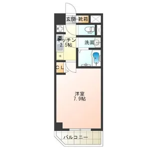 Willows nambaminami II【6階】の間取り