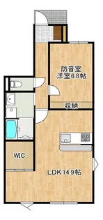 Vessell堤町(防音室)【1階】の間取り