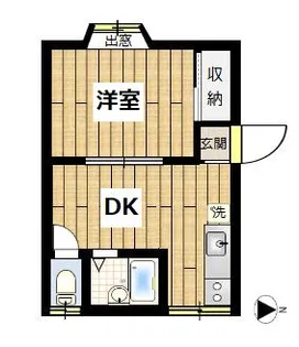 上4フレンド【1階】の間取り
