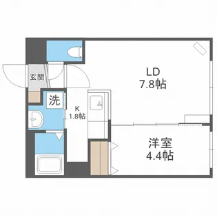 グラシアス南郷【1階】の間取り