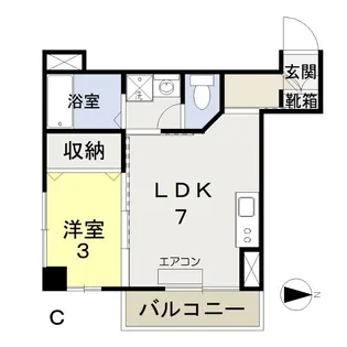 ブランシェ駅元町【6階】の間取り