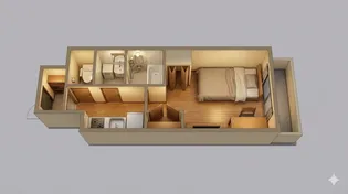 エスリード天王寺ブランシェ【2階】の間取り