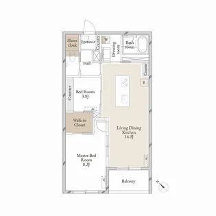 Purple7 西葛西【4階】の間取り