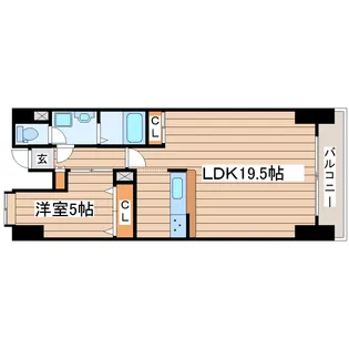 ラ・シール仙台【8階】の間取り