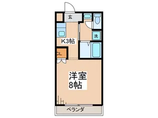 スクエア-メゾン2号棟【2階】の間取り