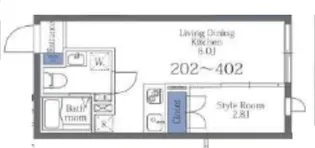 ラフォート森下【2階】の間取り