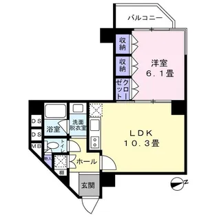 チュリス氷川坂【2階】の間取り