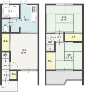 ダイワハイツ梅郷 C棟【1階】の間取り