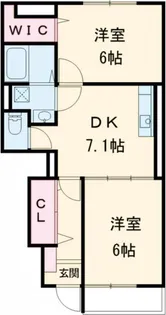 フレシール天伯 B棟【1階】の間取り