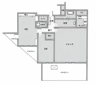 リブゼ横浜中央弐番館【5階】の間取り