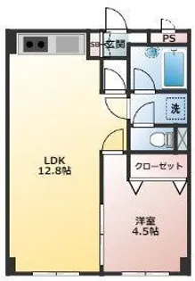 リーベンスハイム大宮【3階】の間取り