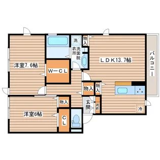 Re・EARTHの杜 はな【1階】の間取り