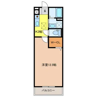 セジュール川崎【2階】の間取り