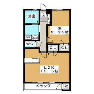 カーサ元横【2階】の間取り