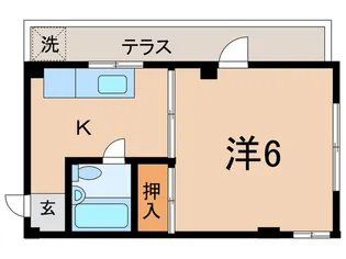 ピースハイツ【1階】の間取り