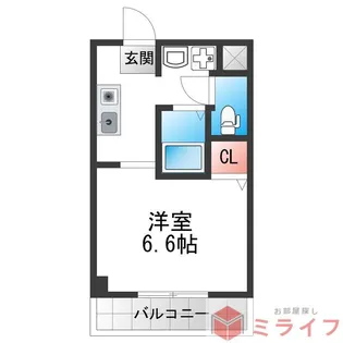 生野東 新築マンション【3階】の間取り