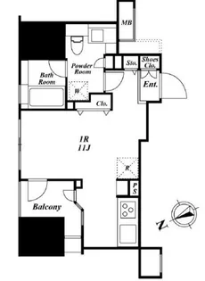 朝日マンション五反田【6階】の間取り