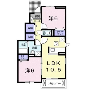 モデッサレーニア【1階】の間取り