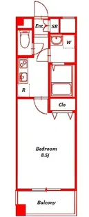 AT Hakkey【5階】の間取り