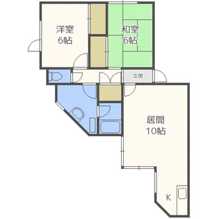 エルポート月寒東【3階】の間取り
