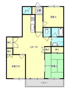 メゾン朝気【2階】の間取り