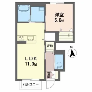 シャーメゾンAya【1階】の間取り