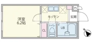 キーウエスト三軒茶屋【2階】の間取り