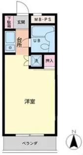 サンライフ池田【1階】の間取り