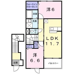 フォルシュM&K【2階】の間取り