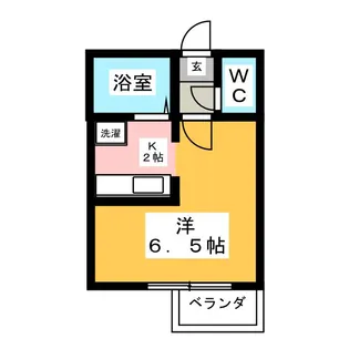 ジュネスコート【2階】の間取り
