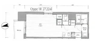 ラナイグレース芝公園【3階】の間取り