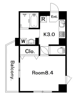グリーンコート樺島【3階】の間取り