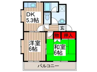 エクセレントヴィラ弐番館【1階】の間取り