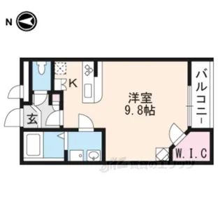レオパレス島之内【3階】の間取り