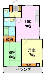 ピュアハイツ長洲【3階】の間取り