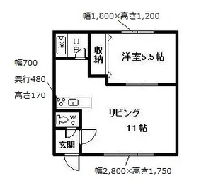 ヴィラハッピネスC【2階】の間取り