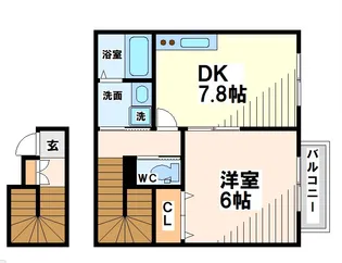 マメゾンKDR【2階】の間取り